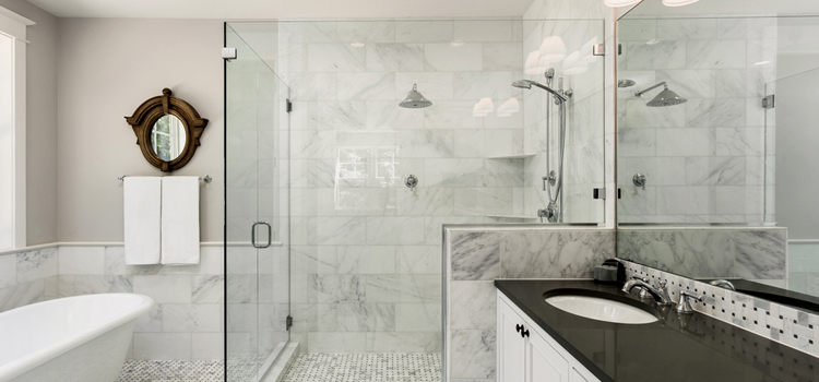 bathroom shower door installation in Signal Hill